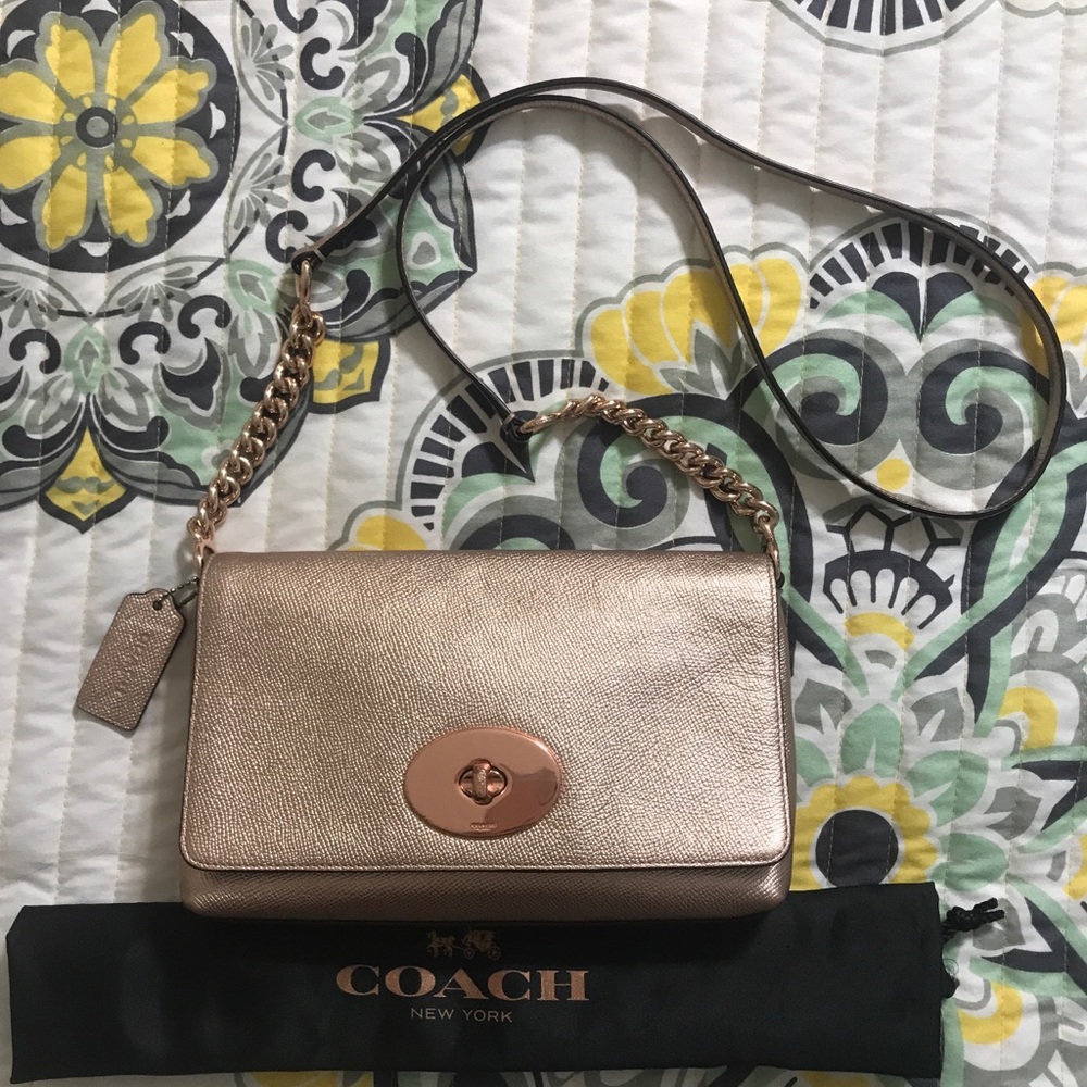 Coach Crosstown Leather Crossbody Purse bag 53236